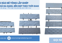 Mẫu hàng rào bê tông lắp ghép đẹp Bình Dương – Thi công uy tín, giá tốt