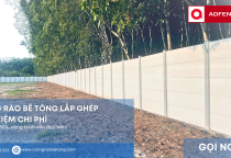 Hàng rào bê tông lắp ghép Bình Dương giá rẻ – Tiết kiệm 30%, độ bền 20 năm