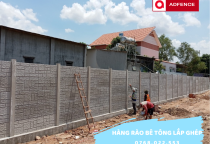 Đơn Vị Thi Công Hàng Rào Củ Chi | ADFENCE Thi Công Hàng Rào Bê Tông Lắp Ghép