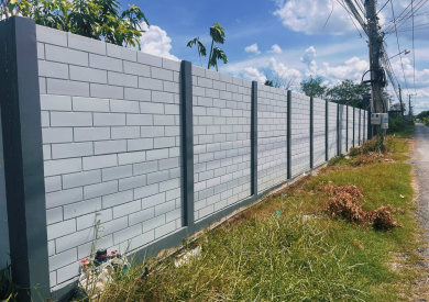 TƯỜNG RÀO VÂN GẠCH - NHÀ VƯỜN GÒ CÔNG 