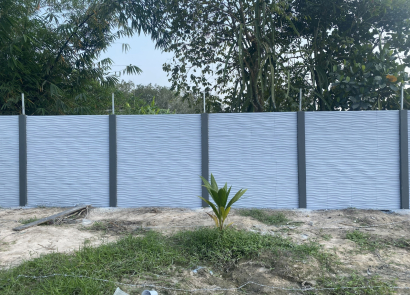 Tường rào bê tông hoa văn 3D