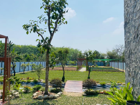 TƯỜNG RÀO 3D VÂN SÓNG - BIỆT THỰ TRẢNG BÀNG