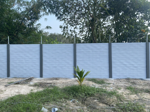 TƯỜNG RÀO 3D VÂN SÓNG - BIỆT THỰ TRẢNG BÀNG