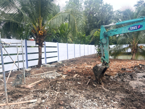 THI CÔNG TƯỜNG RÀO LẮP GHÉP NHÀ VƯỜN TIỀN GIANG