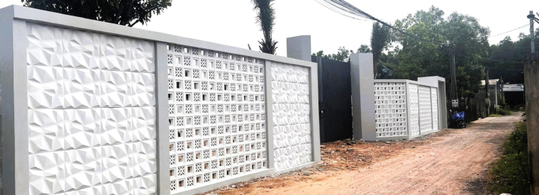 TƯỜNG RÀO VÂN ĐÁ - KHUÔN VIÊN LONG THÀNH 